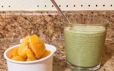 Peachy Green Smoothie with Mental Health Benefits