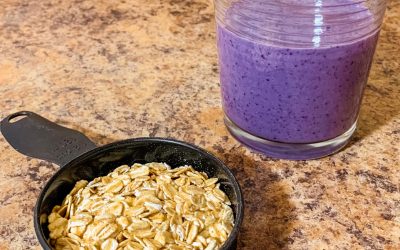 Blueberry, Banana, & Oats Smoothie with Mental Health Benefits