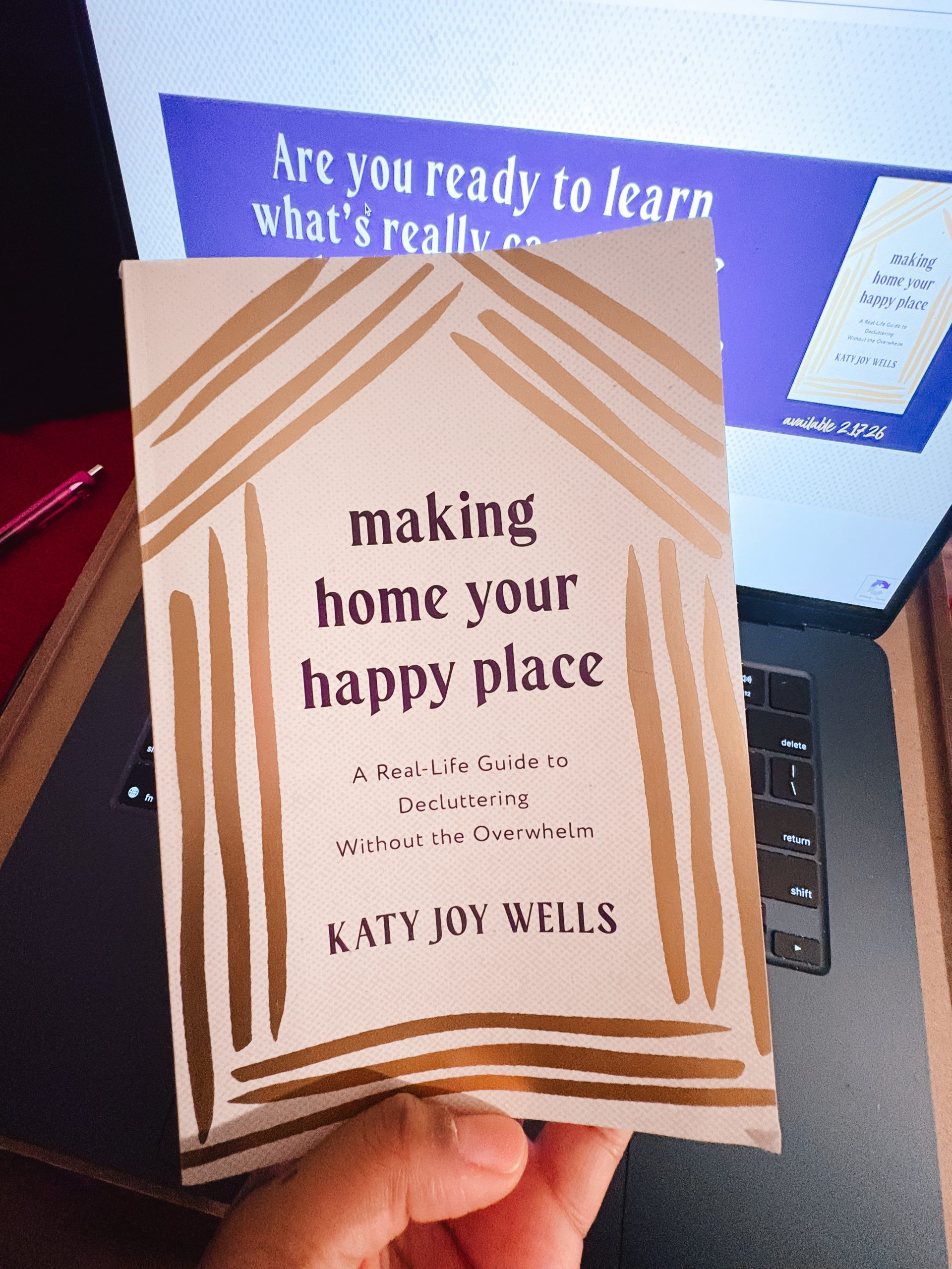 Book reviewer, Priscilla holding Uncomplicate It