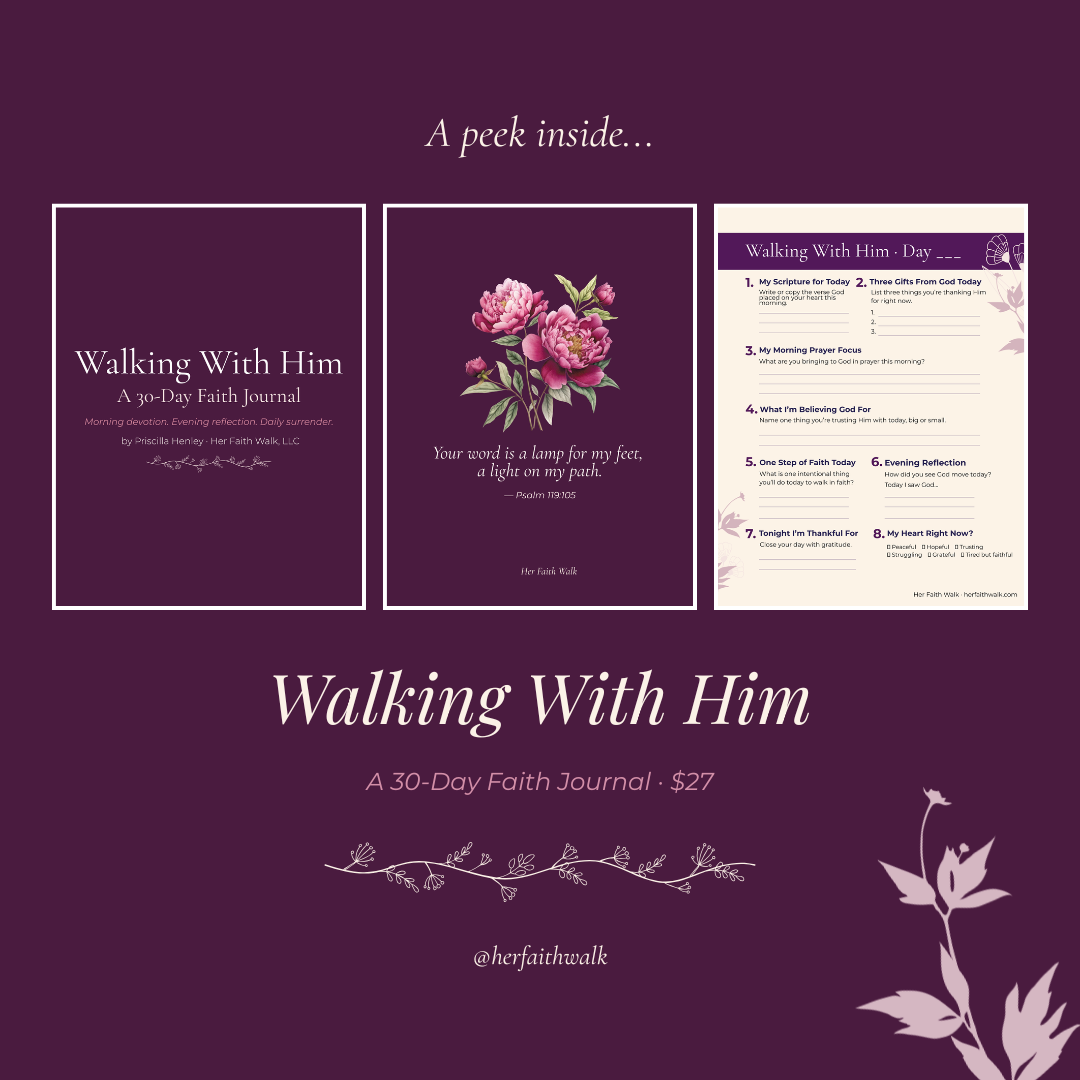 Walking With Him 30-Day Faith Journal