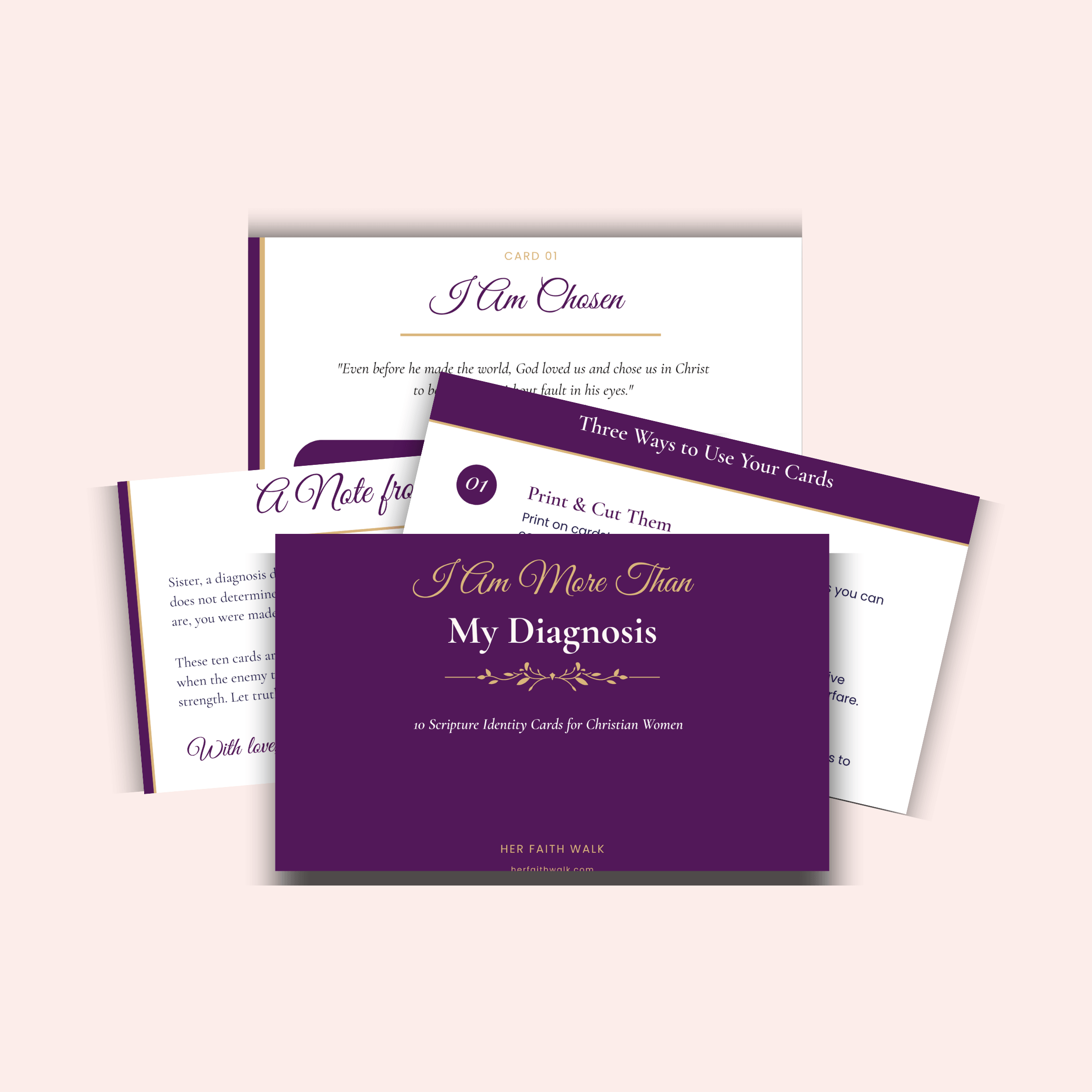 I Am More Than My Diagnosis: Scripture Card Set cover